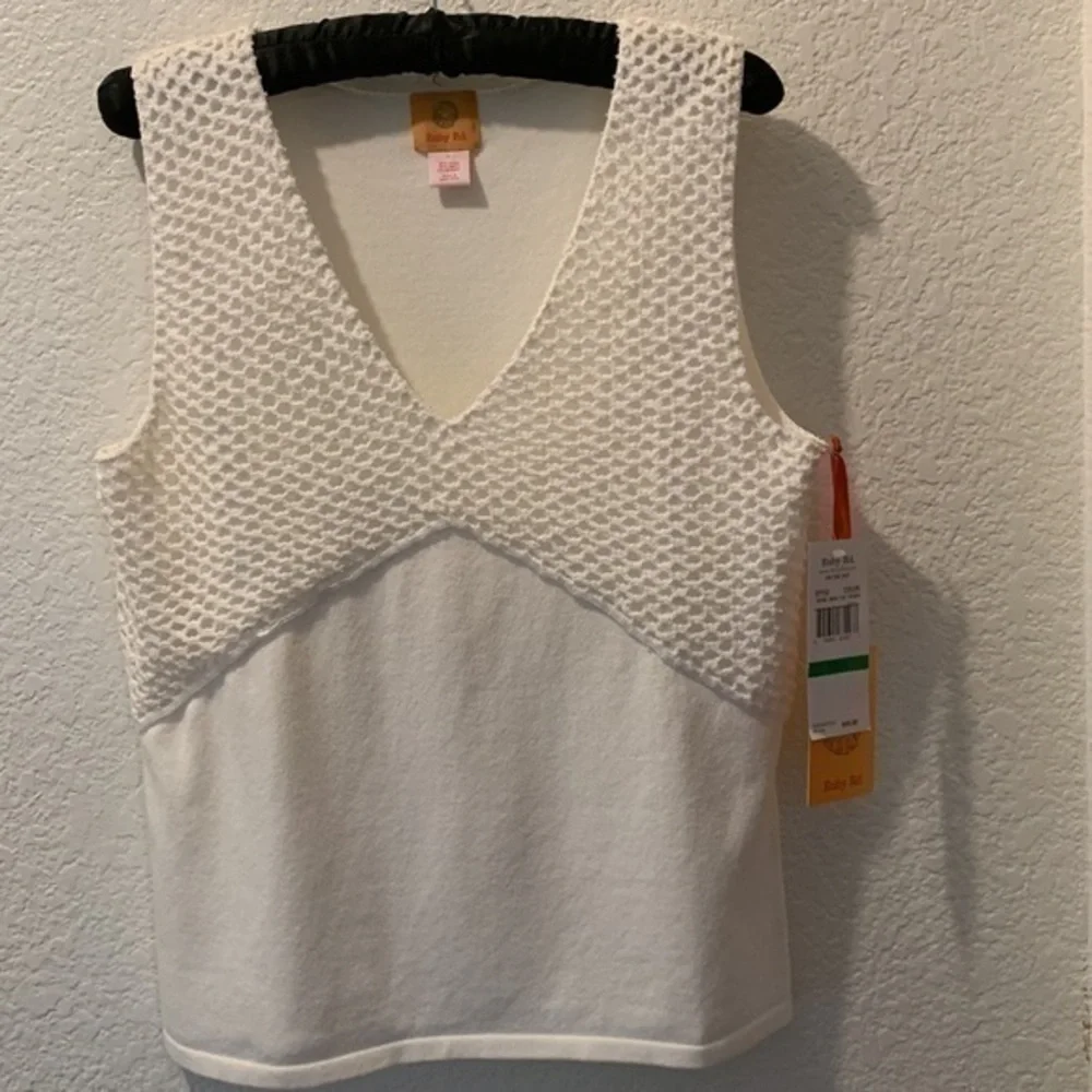 Ruby Rd large beaded sweater tank top - Picture 3 of 8